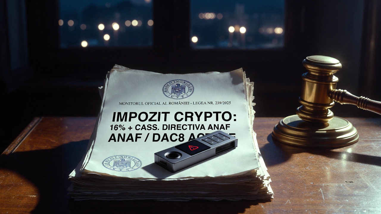 Raport: Legislația & Fiscalitatea Crypto (2026)