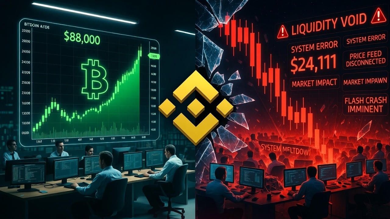 📉 SCENARIU DE COȘMAR sau GLITCH? Bitcoin a atins 24.000$ pe Binance într-o secundă. Adevărul din spatele "Crash-ului" de Crăciun