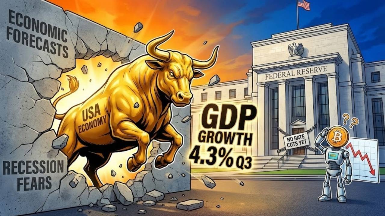 🇺🇸 BREAKING: Economia SUA "Explodează" (4.3%). Frână pentru Bitcoin?